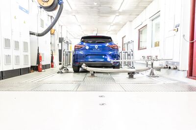 Plateforme de mesure de polluants de véhicules routiers légers